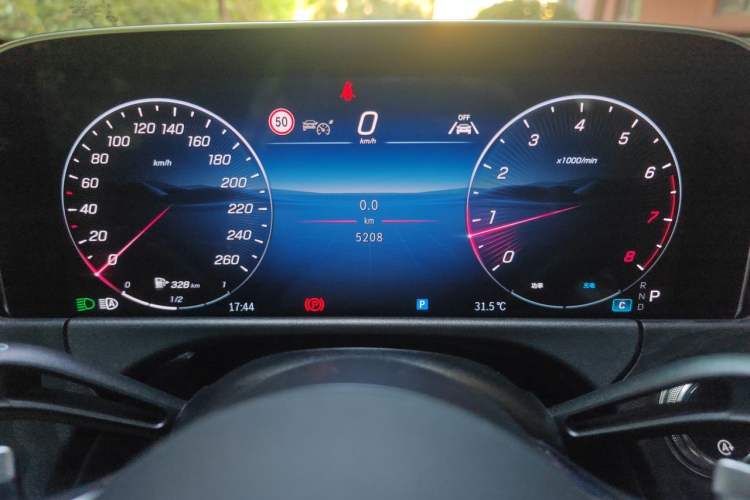 Used Mercedes-Benz E-Class 2025 Year Restyled E 260 Sport Edition Odometer Close Up