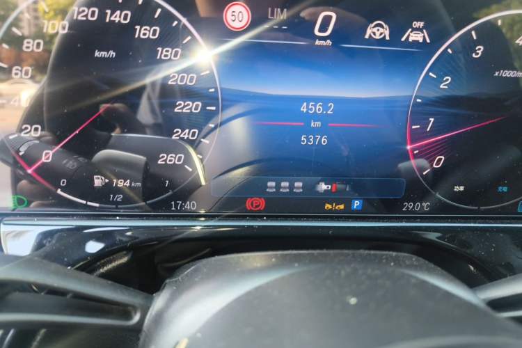 Used Mercedes-Benz E-Class 2025 Facelift E 300 L Luxury Edition Odometer Close Up