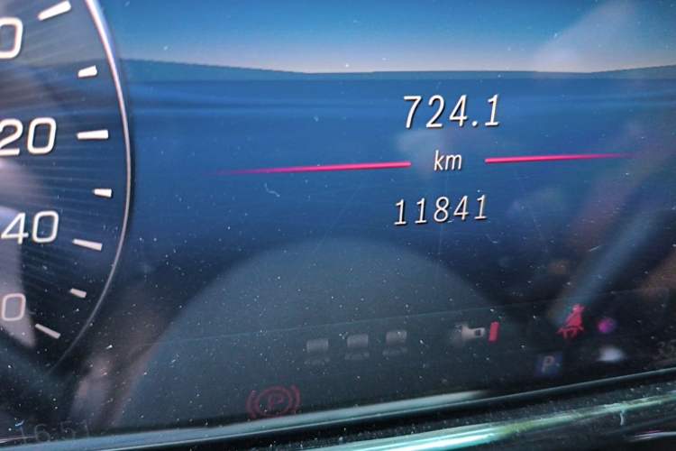 Used Mercedes-Benz E-Class 2025 E 300 L Luxury Model Odometer Close Up