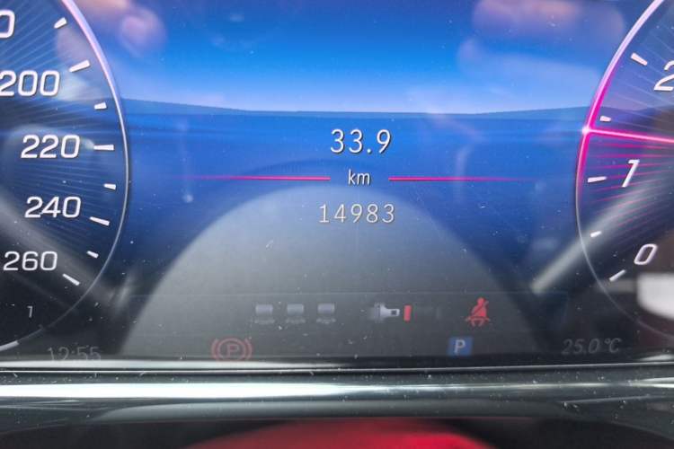 Used Mercedes-Benz E-Class 2025 Facelift E 300 L Luxury Edition Odometer Close Up
