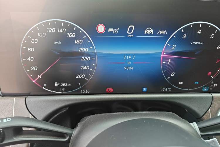 Used Mercedes-Benz E-Class 2025 E 300 L Stylish Model Odometer Close Up