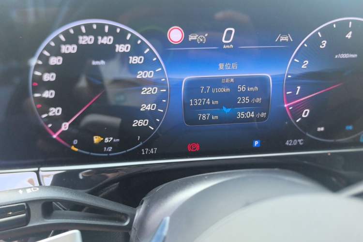 Used Mercedes-Benz E-Class 2026 E 300 L Luxury Sporty Odometer Close Up