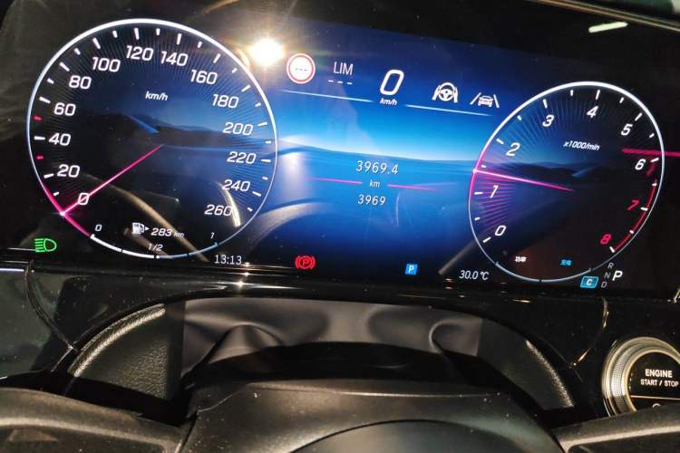 Used Mercedes-Benz E-Class 2026 E 300 L Luxury Odometer Close Up