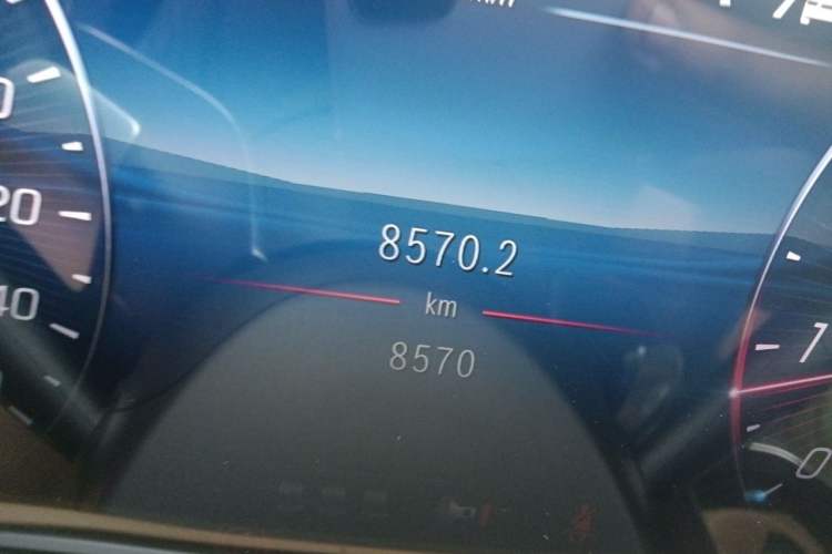 Used Mercedes-Benz E-Class 2026 E 300 L Luxury Odometer Close Up