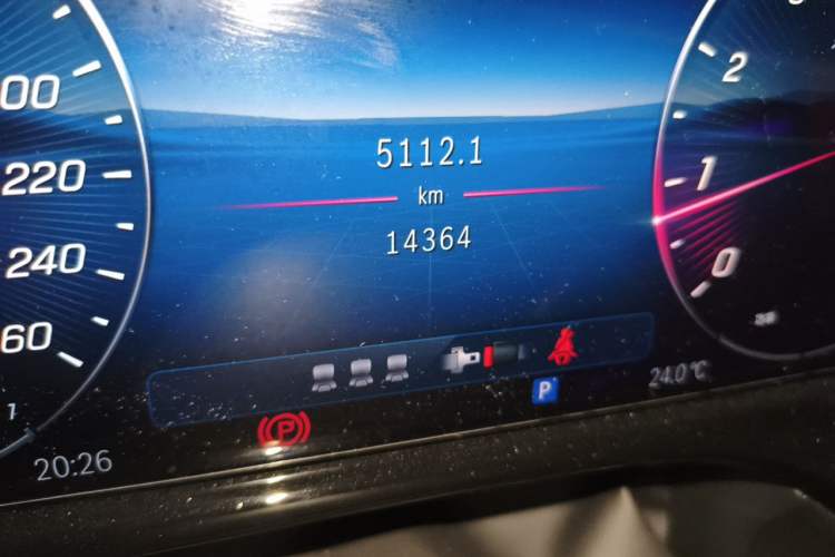 Used Mercedes-Benz E-Class 2026 E 300 L Luxury Odometer Close Up