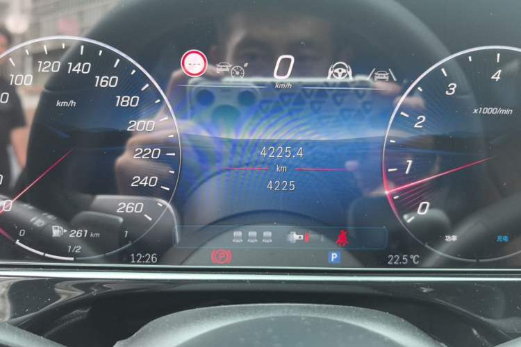 Used Mercedes-Benz E-Class 2026 E 300 L Luxury Odometer Close Up