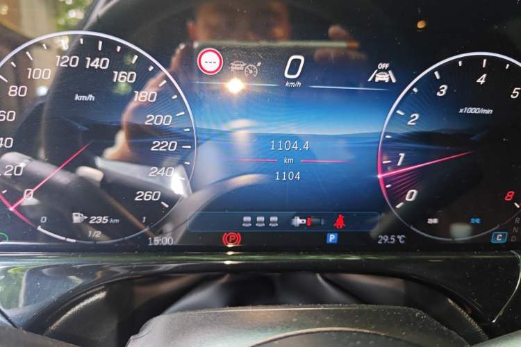 Used Mercedes-Benz E-Class 2026 E 300 L Luxury Odometer Close Up
