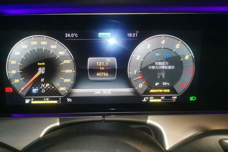 Used Mercedes-Benz E-Class AMG 2019 AMG E 53 4MATIC+ Coupe Odometer Close Up