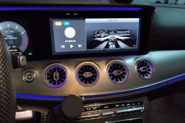 Used Mercedes-Benz E-Class AMG 2019 AMG E 53 4MATIC+ Coupe Audio And AC Panel