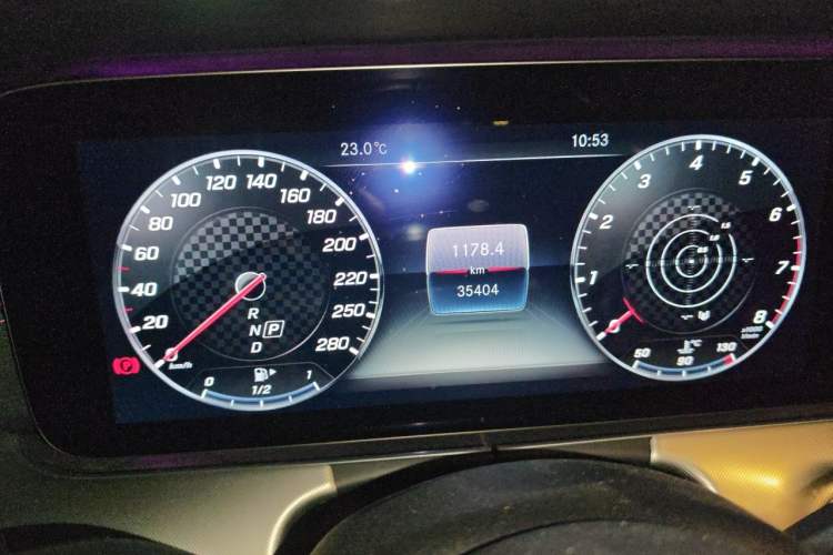 Used Mercedes-Benz E-Class AMG 2019 AMG E 53 4MATIC+ Coupe Odometer Close Up