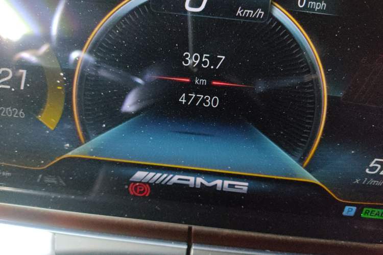 Used Mercedes-Benz E-Class AMG 2023 AMG E 53 4MATIC+ Odometer Close Up