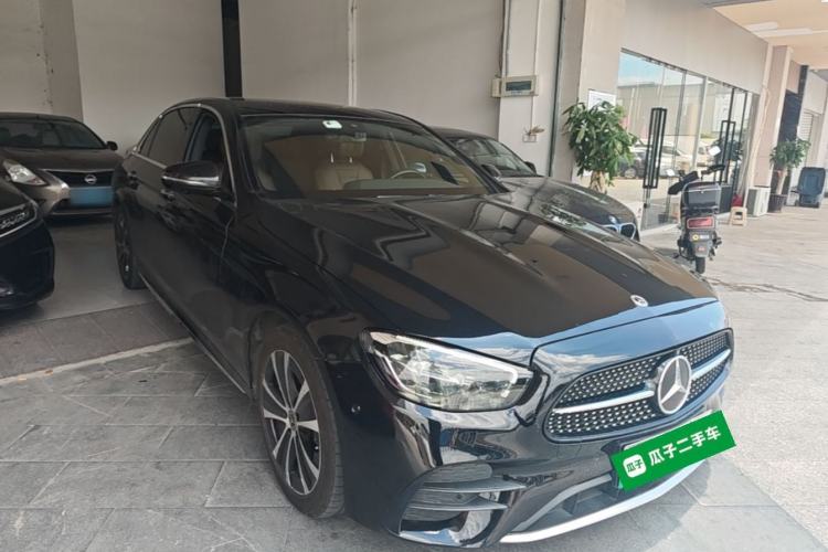 Used Mercedes-Benz E-Class New Energy 2021 E 350 e L Plug-in Hybrid Sports Sedan Front Right 45 Deg