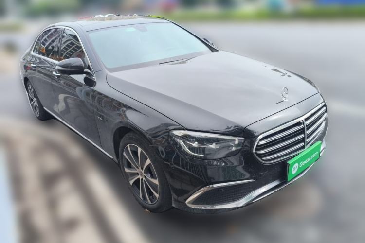 Used Mercedes-Benz E-Class New Energy 2021 E 350 e L Plug-in Hybrid Sedan Front Right 45 Deg