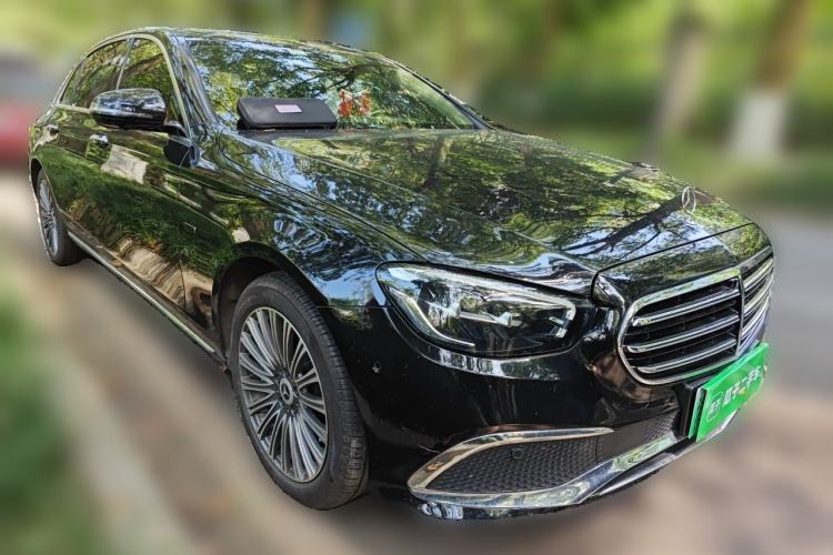 Used Mercedes-Benz E-Class New Energy 2021 E 350 e L Plug-in Hybrid Sedan Front Right 45 Deg