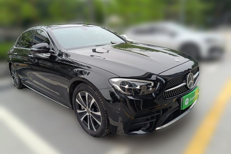 Used Mercedes-Benz E-Class New Energy 2021 E 350 e L Plug-in Hybrid Sports Sedan Front Right 45 Deg