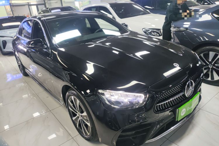 Used Mercedes-Benz E-Class New Energy 2021 E 350 e L Plug-in Hybrid Sports Sedan Front Right 45 Deg
