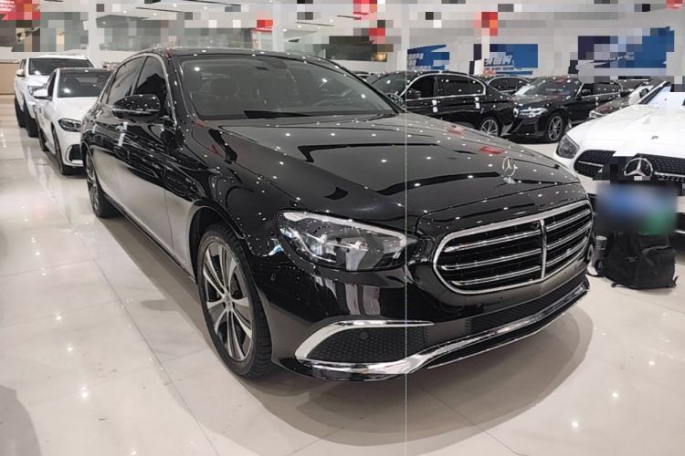 Used Mercedes-Benz E-Class New Energy 2021 E 350 e L Plug-in Hybrid Sedan Front Right 45 Deg