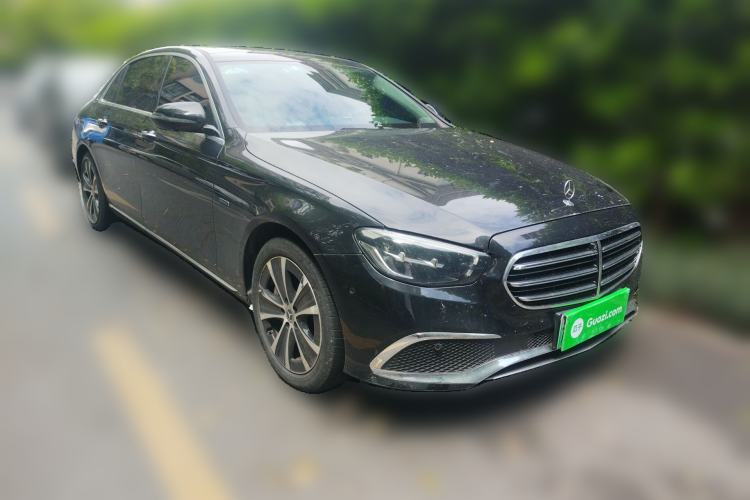 Used Mercedes-Benz E-Class New Energy 2021 E 350 e L Plug-in Hybrid Sedan Front Right 45 Deg