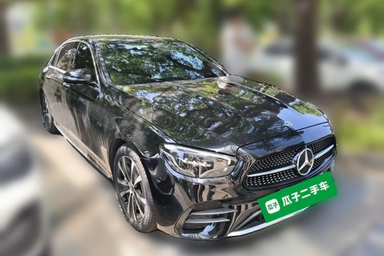 Used Mercedes-Benz E-Class New Energy 2021 E 350 e L Plug-in Hybrid Sports Sedan Front Right 45 Deg