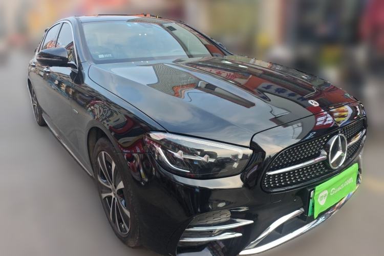 Used Mercedes-Benz E-Class New Energy 2021 E 350 e L Plug-in Hybrid Sports Sedan Front Right 45 Deg