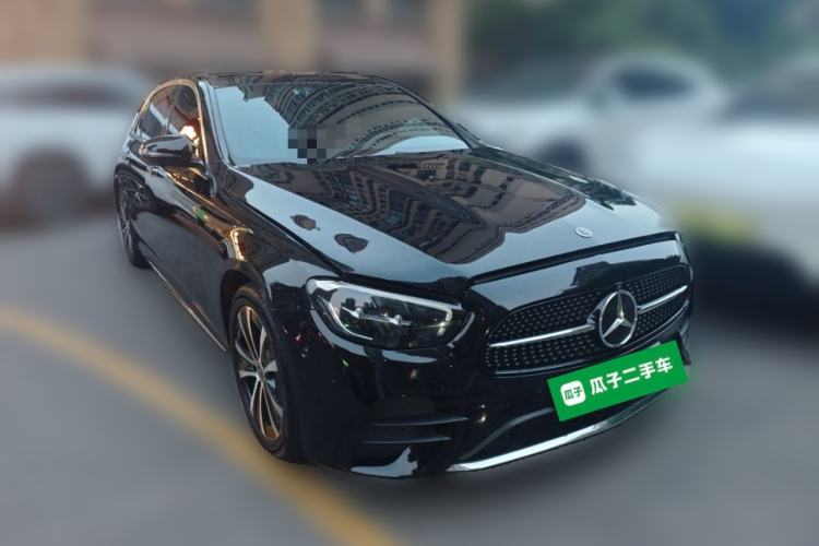 Used Mercedes-Benz E-Class New Energy 2021 E 350 e L Plug-in Hybrid Sports Sedan Front Right 45 Deg