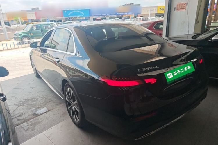 Used Mercedes-Benz E-Class New Energy 2021 E 350 e L Plug-in Hybrid Sports Sedan Rear Left 45 Deg