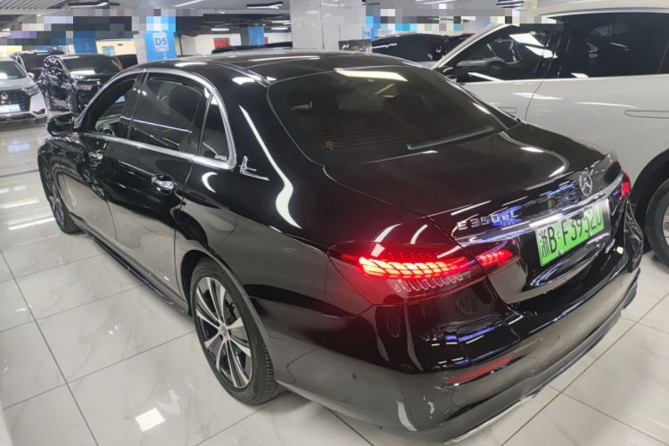 Used Mercedes-Benz E-Class New Energy 2021 E 350 e L Plug-in Hybrid Sports Sedan Rear Left 45 Deg