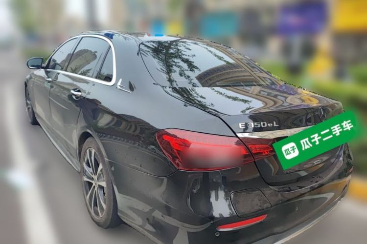 Used Mercedes-Benz E-Class New Energy 2021 E 350 e L Plug-in Hybrid Sports Sedan Rear Left 45 Deg