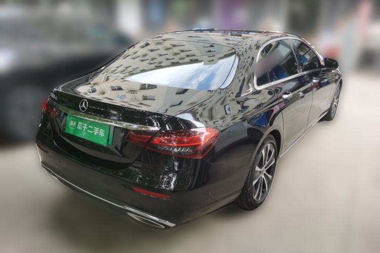 Used Mercedes-Benz E-Class New Energy 2021 E 350 e L Plug-in Hybrid Sedan Rear Right 45 Deg