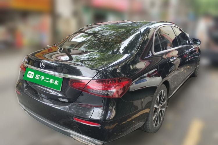 Used Mercedes-Benz E-Class New Energy 2021 E 350 e L Plug-in Hybrid Sedan Rear Right 45 Deg