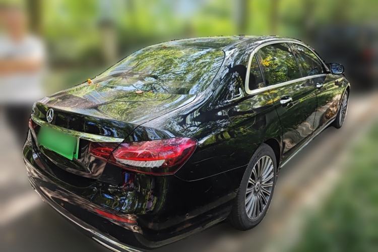 Used Mercedes-Benz E-Class New Energy 2021 E 350 e L Plug-in Hybrid Sedan Rear Right 45 Deg