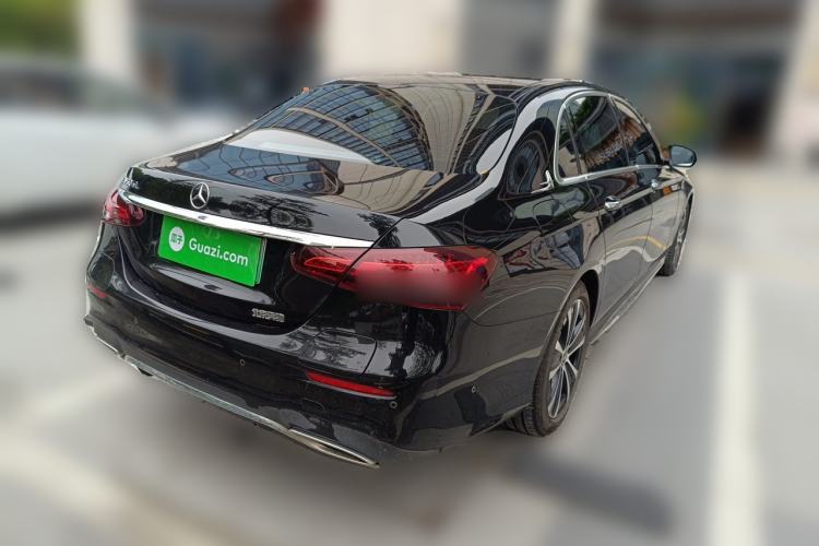 Used Mercedes-Benz E-Class New Energy 2021 E 350 e L Plug-in Hybrid Sports Sedan Rear Right 45 Deg