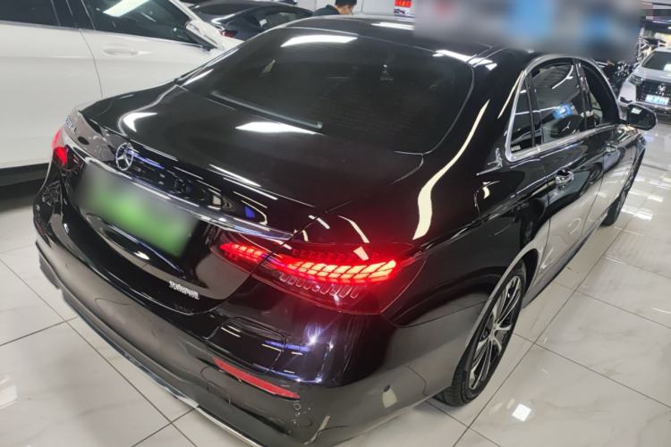 Used Mercedes-Benz E-Class New Energy 2021 E 350 e L Plug-in Hybrid Sports Sedan Rear Right 45 Deg