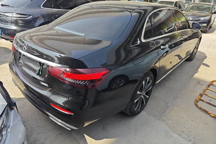 Used Mercedes-Benz E-Class New Energy 2021 E 350 e L Plug-in Hybrid Sedan Rear Right 45 Deg