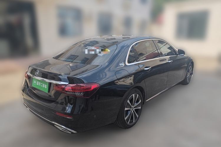 Used Mercedes-Benz E-Class New Energy 2021 E 350 e L Plug-in Hybrid Sedan Rear Right 45 Deg