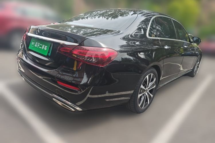 Used Mercedes-Benz E-Class New Energy 2021 E 350 e L Plug-in Hybrid Sedan Rear Right 45 Deg