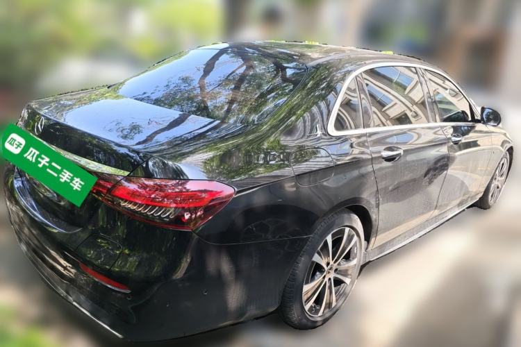 Used Mercedes-Benz E-Class New Energy 2021 E 350 e L Plug-in Hybrid Sports Sedan Rear Right 45 Deg