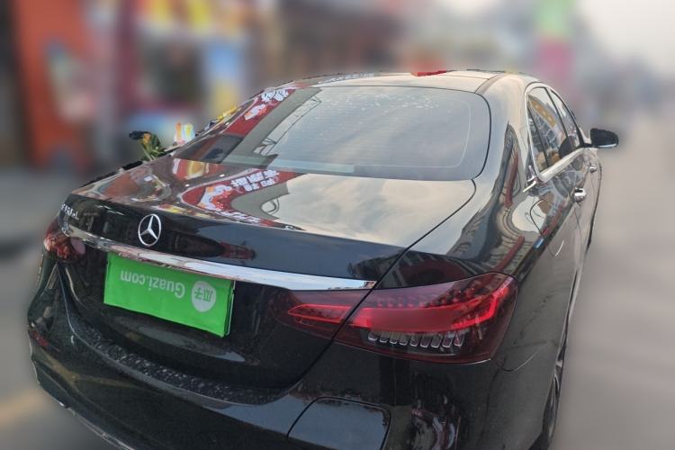 Used Mercedes-Benz E-Class New Energy 2021 E 350 e L Plug-in Hybrid Sports Sedan Rear Right 45 Deg