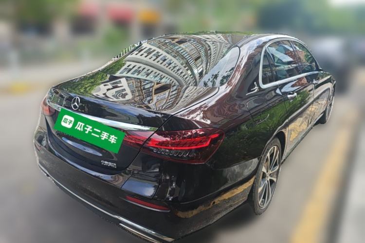 Used Mercedes-Benz E-Class New Energy 2021 E 350 e L Plug-in Hybrid Sedan Rear Right 45 Deg