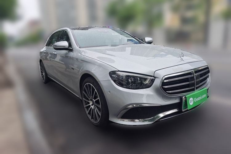 Used Mercedes-Benz E-Class New Energy 2021 E 350 e L Plug-in Hybrid Sedan Front Right 45 Deg