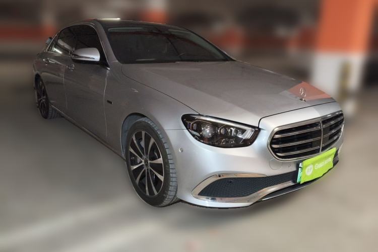 Used Mercedes-Benz E-Class New Energy 2021 E 350 e L Plug-in Hybrid Sedan Front Right 45 Deg