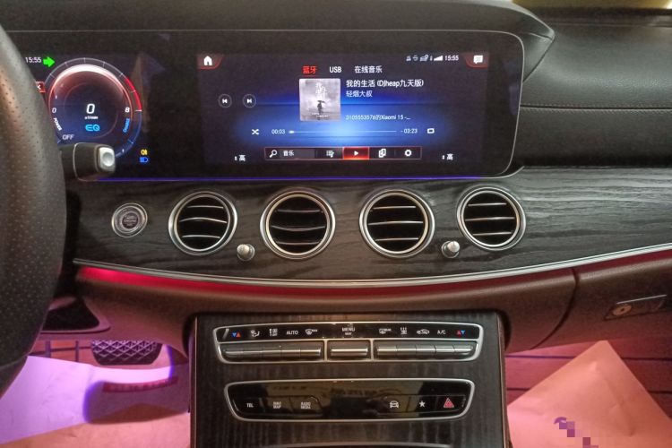 Used Mercedes-Benz E-Class New Energy 2021 E 350 e L Plug-in Hybrid Sports Sedan Audio And AC Panel