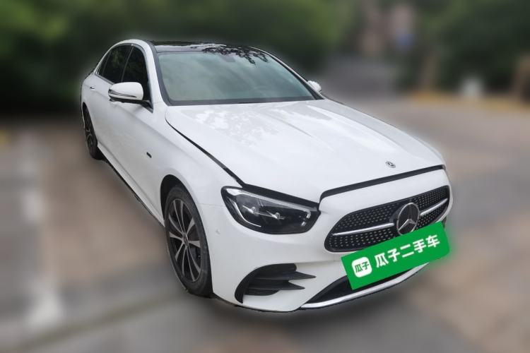 Used Mercedes-Benz E-Class New Energy 2021 E 350 e L Plug-in Hybrid Sports Sedan Front Right 45 Deg