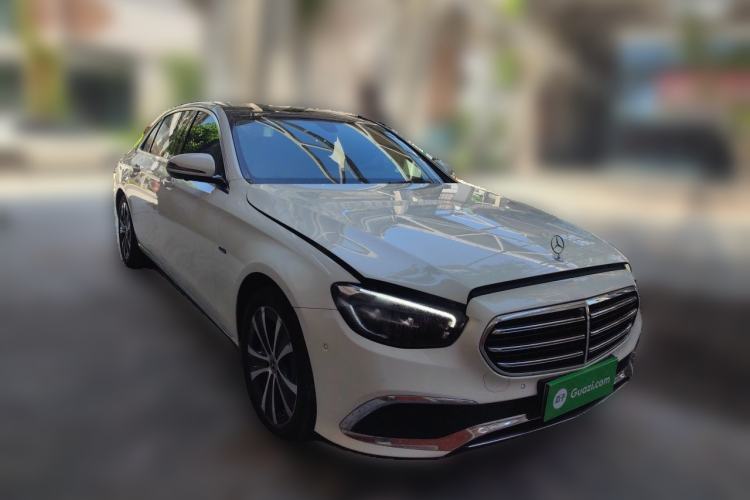 Used Mercedes-Benz E-Class New Energy 2021 E 350 e L Plug-in Hybrid Sedan Front Right 45 Deg