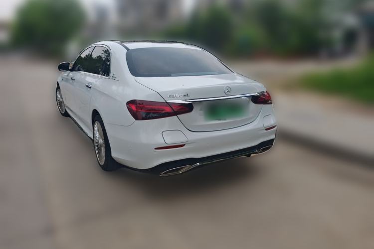 Used Mercedes-Benz E-Class New Energy 2021 E 350 e L Plug-in Hybrid Sports Sedan Rear Left 45 Deg