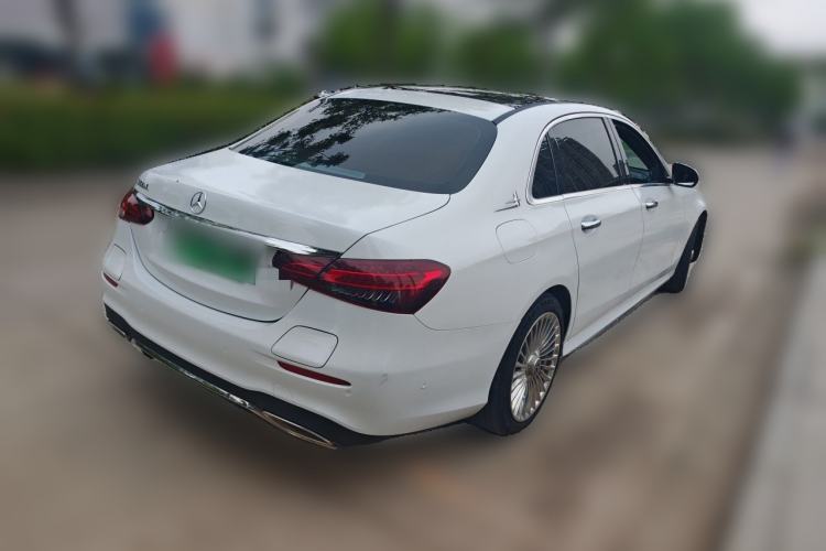 Used Mercedes-Benz E-Class New Energy 2021 E 350 e L Plug-in Hybrid Sports Sedan Rear Right 45 Deg