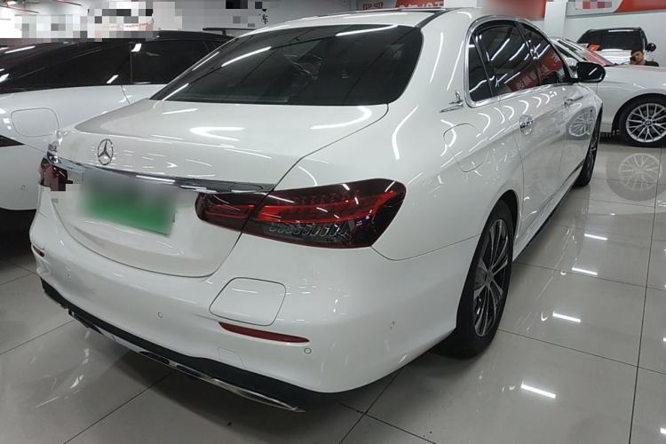 Used Mercedes-Benz E-Class New Energy 2021 E 350 e L Plug-in Hybrid Sports Sedan Rear Right 45 Deg