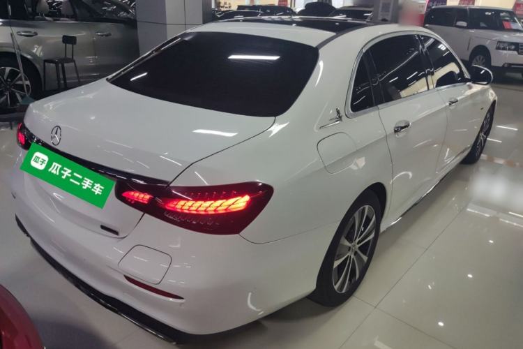 Used Mercedes-Benz E-Class New Energy 2021 E 350 e L Plug-in Hybrid Sports Sedan Rear Right 45 Deg