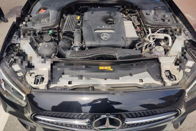 Used Mercedes-Benz E-Class New Energy 2022 Second Facelift E 350 e L Plug-in Hybrid Sports Sedan Engine Bay