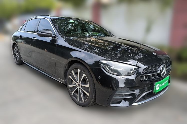 Used Mercedes-Benz E-Class New Energy 2022 E 350 e L Plug-in Hybrid Sports Sedan Front Right 45 Deg